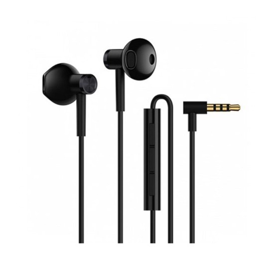 XIAOMI MI EARPHONE BRE01JY DUAL DRIVER 3.5 MM JECK BLACK